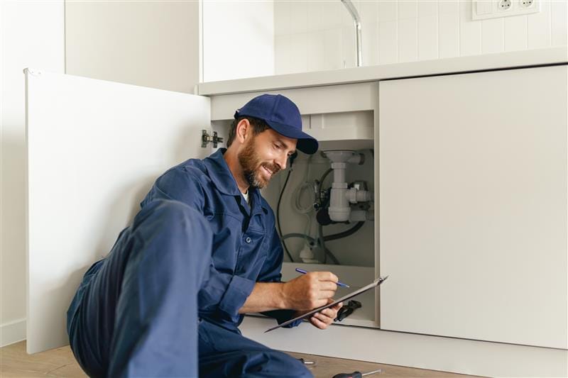 Residential plumber providing service in a Gardena home